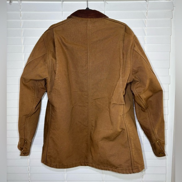 Carhartt Jacket Mens 46 Tall Chore Coat Blanket Lined Button Up Corduroy Work - Picture 9 of 9